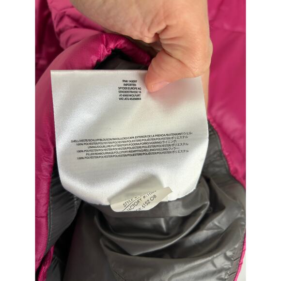 SPYDER Women’s Puffer Jacket Coat Size L Full Zip Winter Activewear Gorpcore - Picture 8 of 8